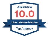 Avvo Rating 10.0 | Liset Lefebvre | Top Attorney